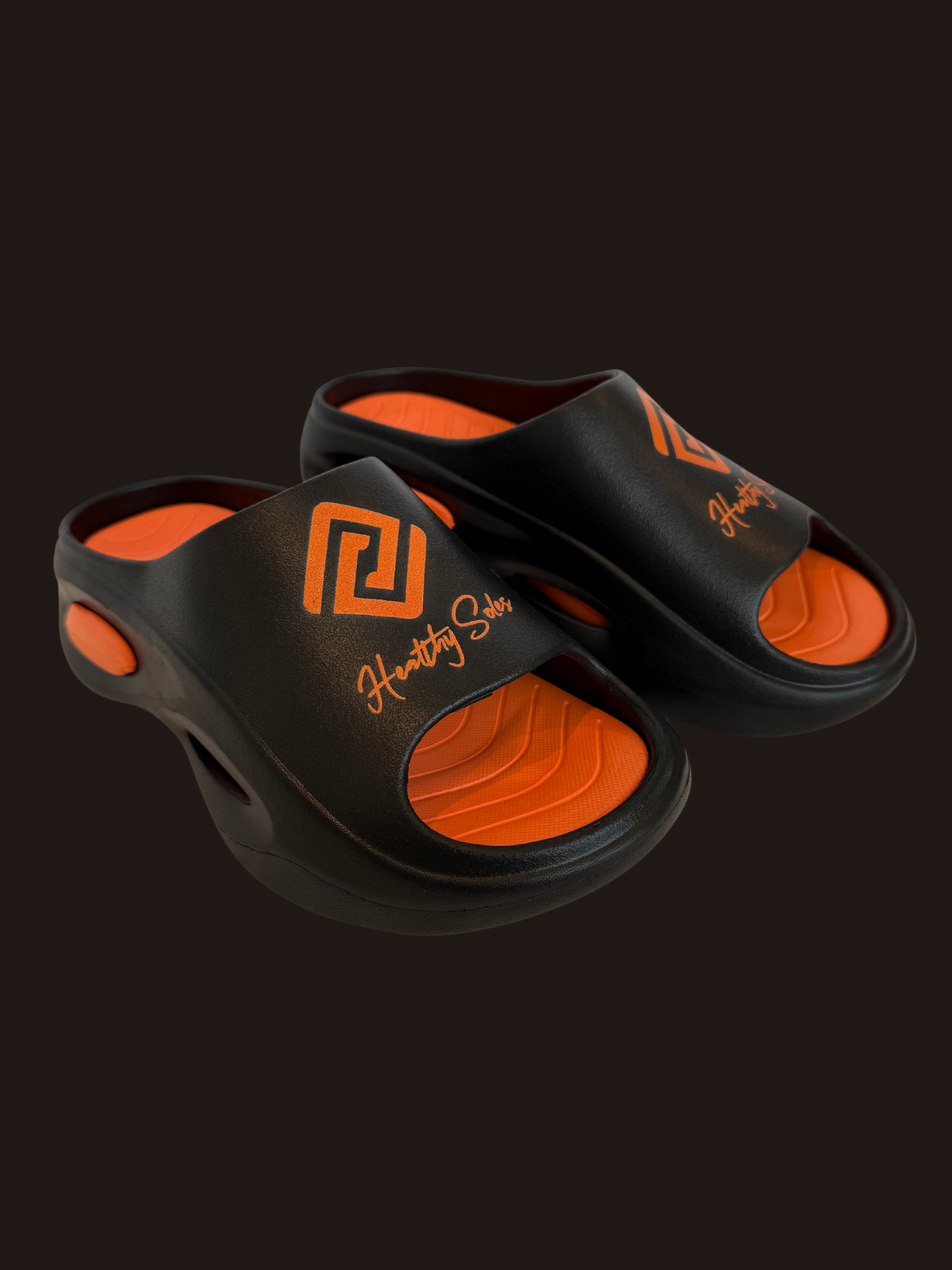 Vapor Slides - Black & Orange