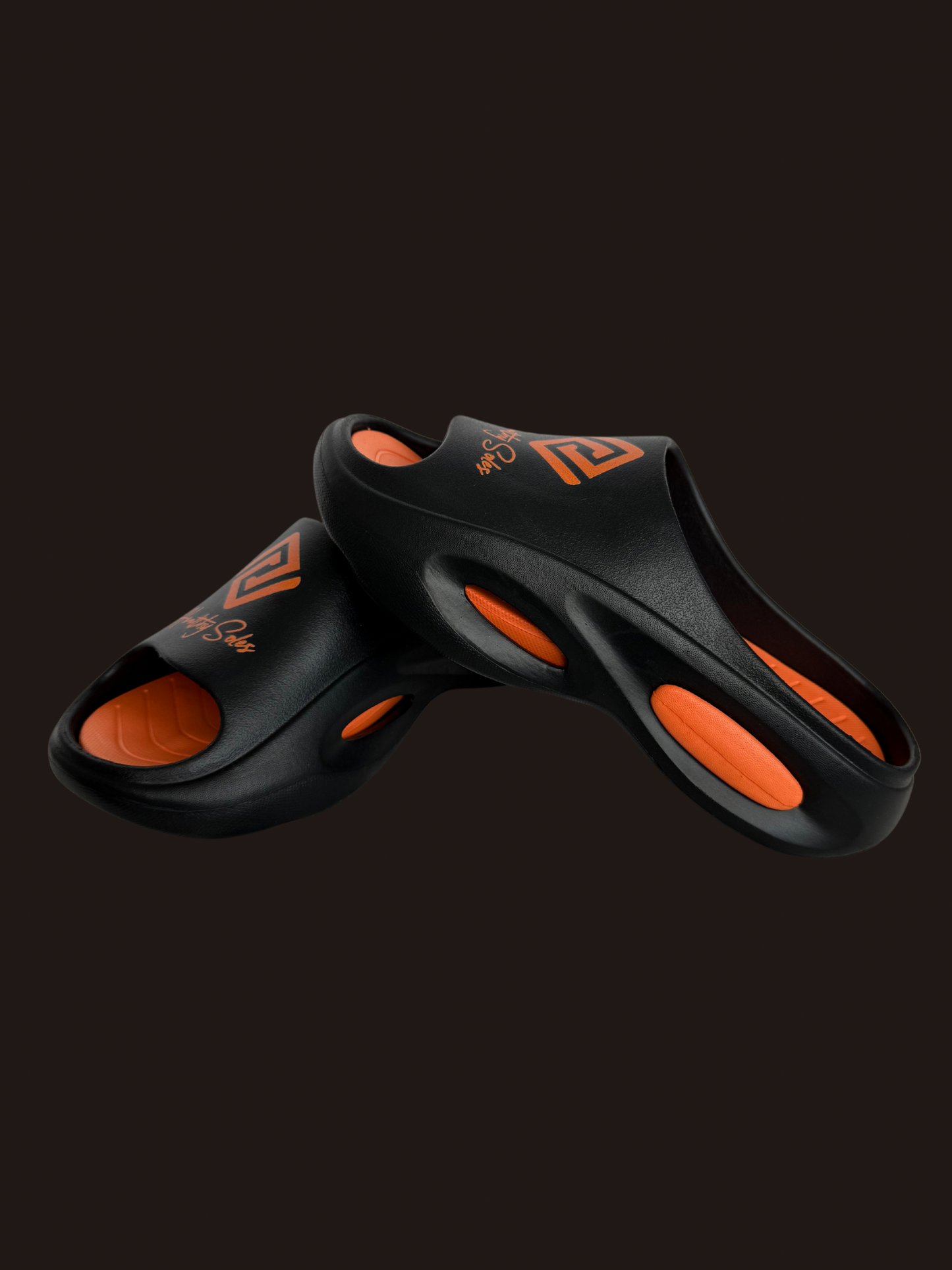 Vapor Slides - Black & Orange