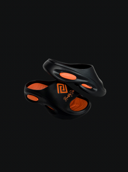 Vapor Slides - Black & Orange